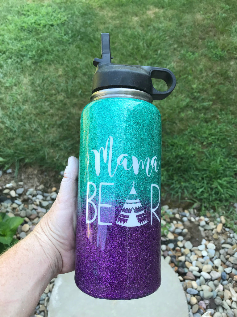 Custom Foxy Mama Water Bottles - 20 oz - Aluminum