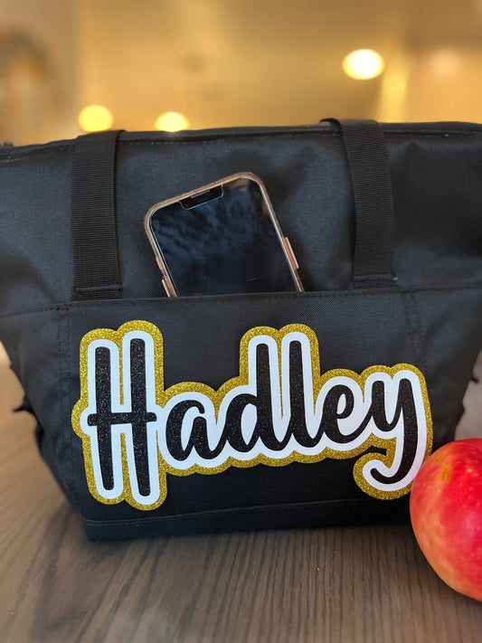 Personalized lunch tote cooler