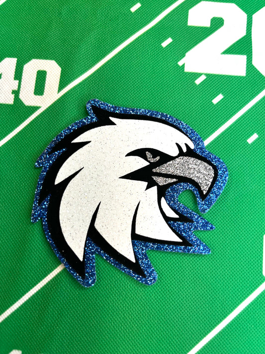 TEN (10) eagle iron on patches