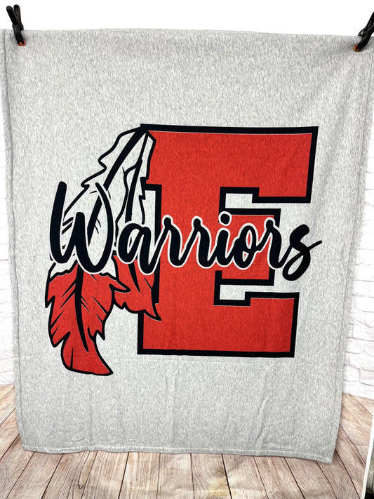 Fleece sweatshirt blanket Edgewood