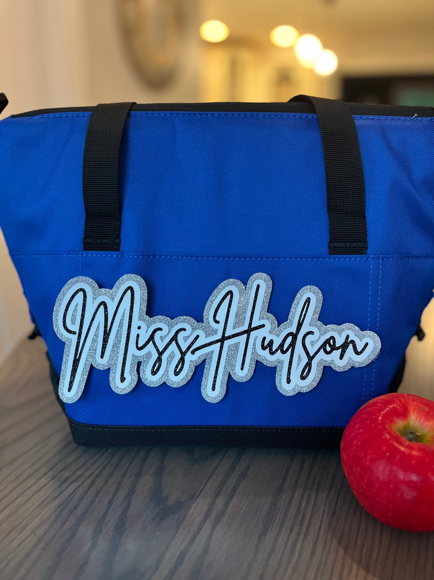 Personalized lunch tote cooler (thin font)