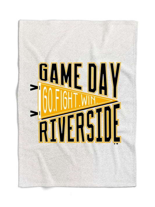 Fleece sweatshirt blanket game day Riverside black/gold