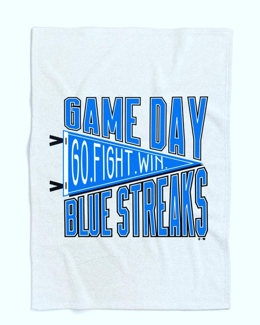 Fleece sweatshirt blanket game day Madison