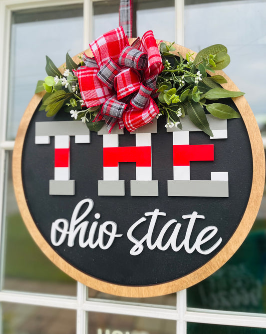 THE Ohio State 18” wood laser cut 3d sign