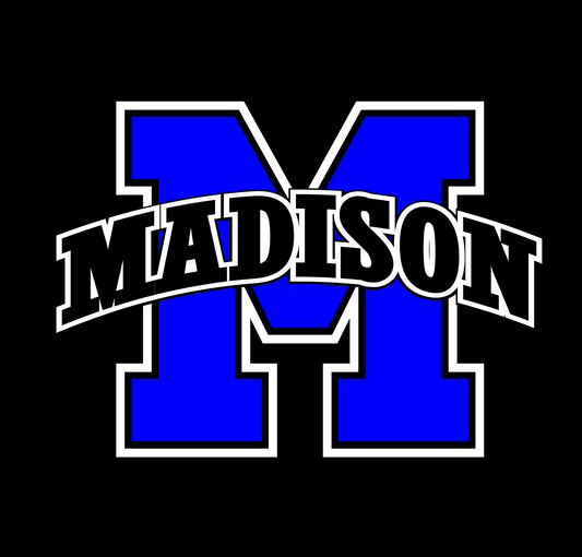 Madison big M Car Window Decal