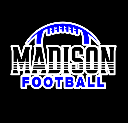 Madison Football Car Window Decal