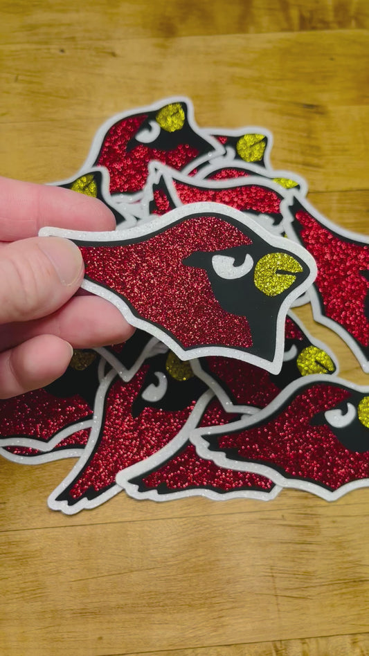 TEN (10) cardinal iron on patches