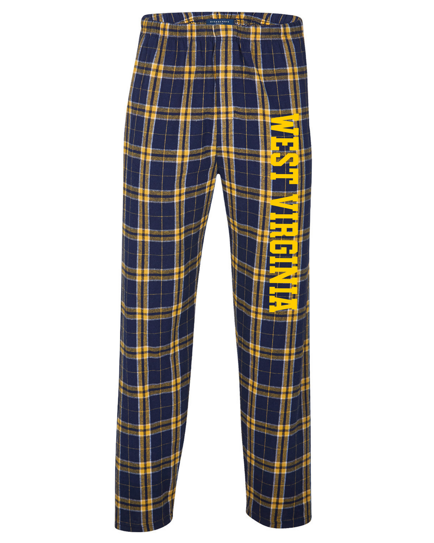 Navy/gold Boxercraft flannel pants